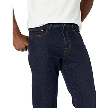 Men's Straight-Fit Stretch Jeans - Affordable Comfort