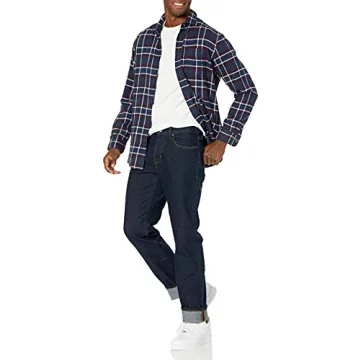 Men's Straight-Fit Stretch Jeans - Affordable Comfort