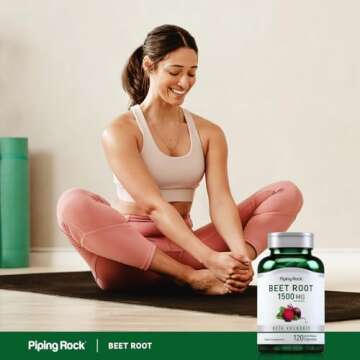Piping Rock Beet Root Capsules | 1500 mg | 120 Pills | Herbal Extract Supplement | Beta Vulgaris | Non-GMO, Gluten Free