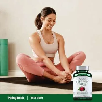 Piping Rock Beet Root Capsules | 1500 mg | 120 Pills | Herbal Extract Supplement | Beta Vulgaris | Non-GMO, Gluten Free