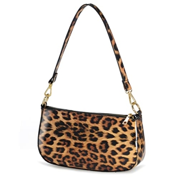 Chic HOXIS Leopard 90s Women Shoulder Bag for All Occasions