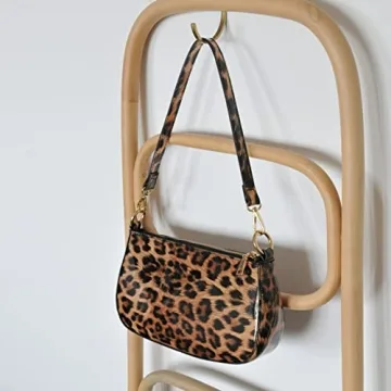 Chic HOXIS Leopard 90s Women Shoulder Bag for All Occasions