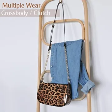 Chic HOXIS Leopard 90s Women Shoulder Bag for All Occasions