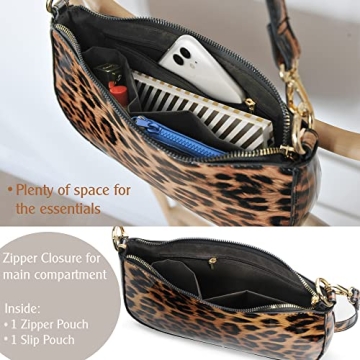 Chic HOXIS Leopard 90s Women Shoulder Bag for All Occasions