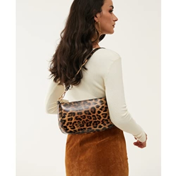 Chic HOXIS Leopard 90s Women Shoulder Bag for All Occasions