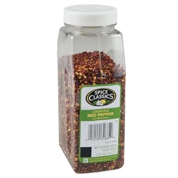 Spice Classics Crushed Red Pepper - 12 oz Chili Flakes for Pizza & Pasta