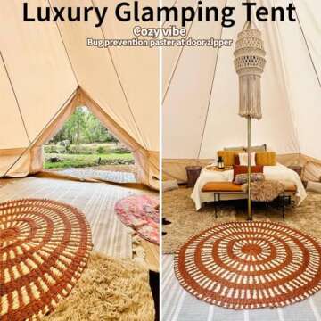 DANCHEL Outdoor 13ft Waterproof Yurt Tent for 4 People