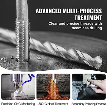 VEVOR Tap and Die Set with 80-Piece Complete Accessories