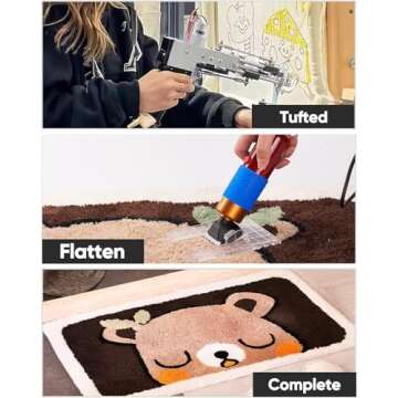 BESGEER Rug Tufting Gun with Carpet Trimmer Kit - Rug-Tuft-Gun-with-Tufting-Shears, 2 in 1 Cut Loop ...