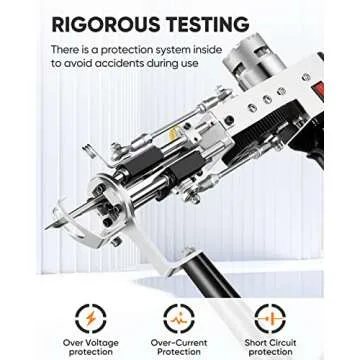 BESGEER Rug Tufting Gun with Carpet Trimmer Kit - Rug-Tuft-Gun-with-Tufting-Shears, 2 in 1 Cut Loop Pile Carpet Gun& Carving Clippers, Rug Maker Machine Starter Kit& Trimmer& Cloth& Yarn（Olive Black）