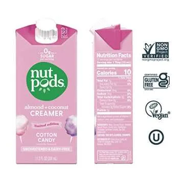 nutpods Confections Collection, (3-Pack), Unsweetened Dairy-Free Creamer, Made from Almonds and Coconuts, Gluten Free, Non-GMO, Vegan, Kosher