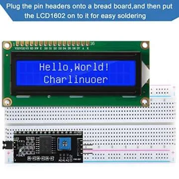 Weewooday 8 Pieces IIC TWI I2C LCD Serial Interface Adapter and LCD Module Display Backlight Compati...