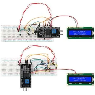 Weewooday 8-Piece I2C LCD Display Module Set for Arduino