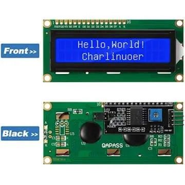 Weewooday 8-Piece I2C LCD Display Module Set for Arduino