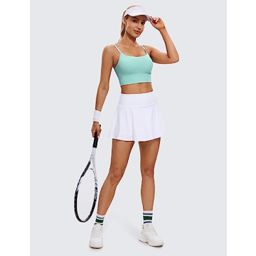 CRZ YOGA Adjustable Longline Sports Bra for Women - Medium Support