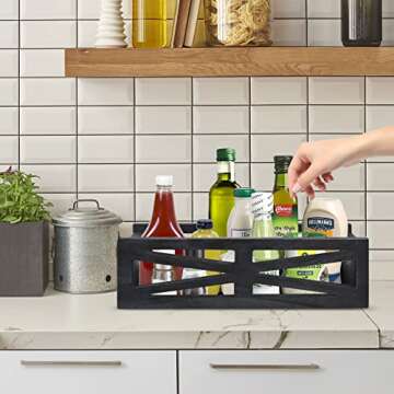 Luneodoki Bathroom Decor Box Toilet Tank Basket, Farmhouse Bathroom Decor Box, Toilet Paper Basket, Wood Decor Box Paper Storage Basket, Rustic Home Decor Box for Countertop, Bedroom Dresser