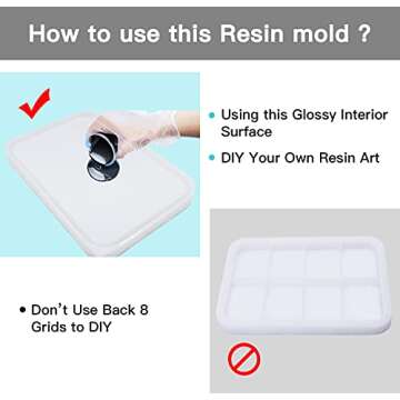 Durable Silicone Tray Molds for Creative DIY Resin Art