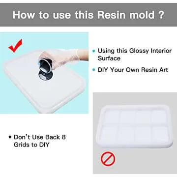 Durable Silicone Tray Molds for Creative DIY Resin Art