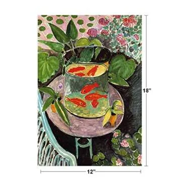 Henri Matisse Goldfish Abstract Poster Art - 12x18 Print