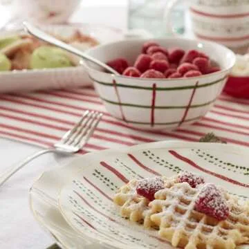 Lenox 895258 Bayberry 12-Piece Dessert Set, Christmas Drinkware, Holiday Hosting