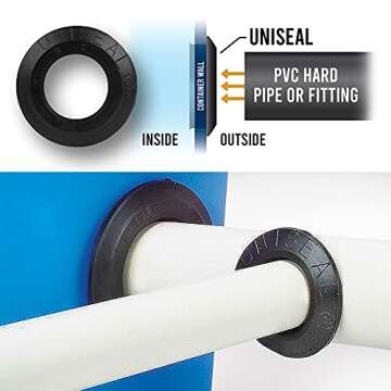 1'' UNISEAL Flexible Tank Adapter for Easy Installations