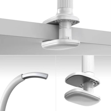 Niumowa Gooseneck Tablet Holder - Flexible Tablet Stand, Tablet Holder,Cell Phone Holder,Cell Phone Stand, Flexible Adjustable Arm in Bed for/Mobile Phone/Switch/etc, 98 cm Total Length (White)