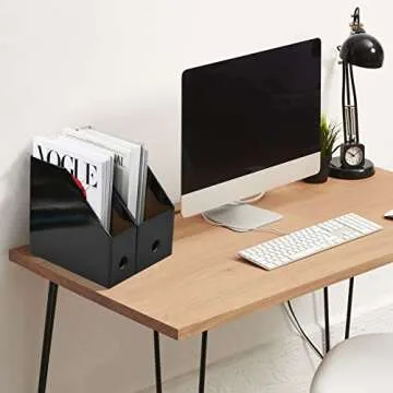 Tunnkit Cardboard Magazine Holder Set - Stylish Organization