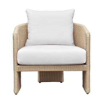 Tov Furniture Alexa Cream Outdoor Armchair for Stylish Patio