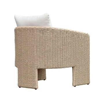 Tov Furniture Alexa Cream Outdoor Armchair for Stylish Patio