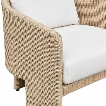Tov Furniture Alexa Cream Outdoor Armchair for Stylish Patio