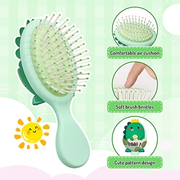 Cute Dinosaur Toddler Hair Brush for Easy Grooming