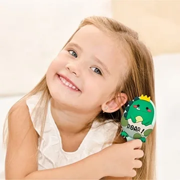 Cute Dinosaur Toddler Hair Brush for Easy Grooming