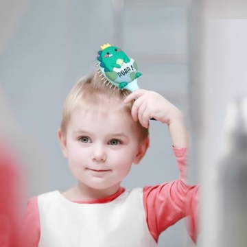 Cute Dinosaur Toddler Hair Brush for Easy Grooming