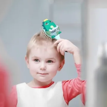 Cute Dinosaur Toddler Hair Brush for Easy Grooming