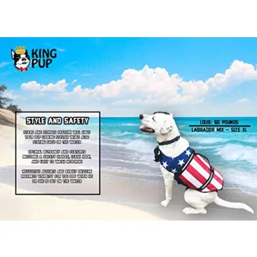 King Pup Dog Life Jacket - Stylish Safety for Your Dog