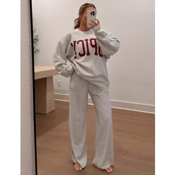 IMCTAH Women's Vintage Oversized Crew Sweatshirt