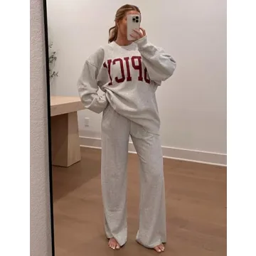 IMCTAH Women's Vintage Oversized Crew Sweatshirt