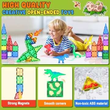 Dinosaur Magnetic Tiles - Engage Kids in Creative Play