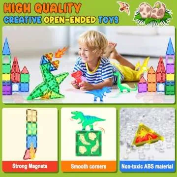 Dinosaur Magnetic Tiles - Engage Kids in Creative Play