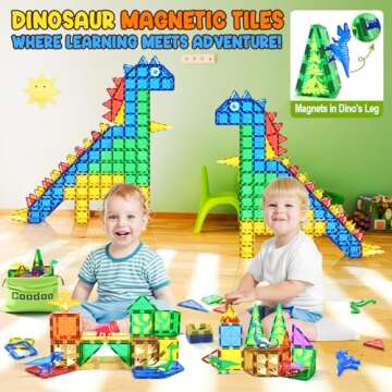 Dinosaur Magnetic Tiles - Engage Kids in Creative Play