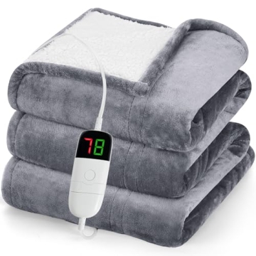 Greenoak Heated Blanket 10 Heat Levels 8H Timer ETL Certified