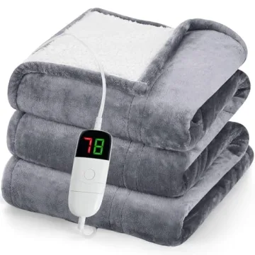 Greenoak Heated Blanket 10 Heat Levels 8H Timer ETL Certified
