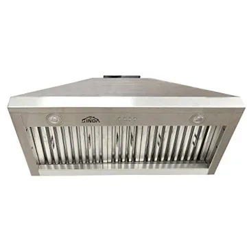 Elegant SINDA Hammered Copper Kitchen Hood with LED Lights