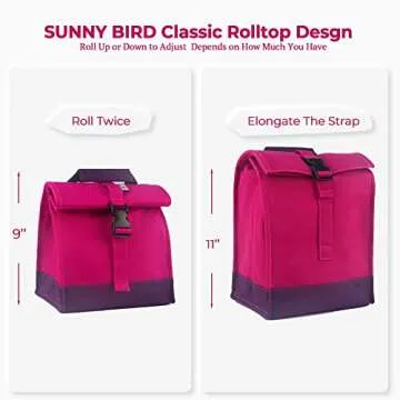 SUNNY BIRD Insulated Lunch Bag for Outdoor Adventures