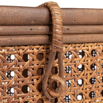 Modern Decorative Oval Woven Rattan Storage Boxes Set