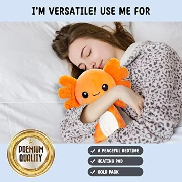 Cute Axolotl Microwavable Heating Pad for Comfort Lovers