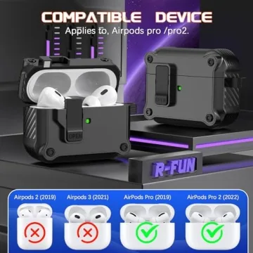 R-fun Protective Case for AirPods Pro 1st & 2nd Gen