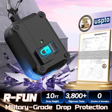 R-fun Protective Case for AirPods Pro 1st & 2nd Gen