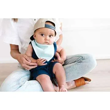 Trendy Copper Pearl Baby Bandana Bibs for Stylish Infants