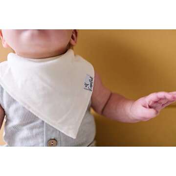 Trendy Copper Pearl Baby Bandana Bibs for Stylish Infants